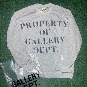 Gallery Dept Crew neck Sweatshirt Grey Size Large